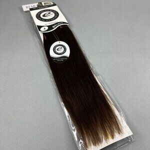 14” Straight #4 Dark Brown European Remi 100% Human Hair Track Weft Extensions